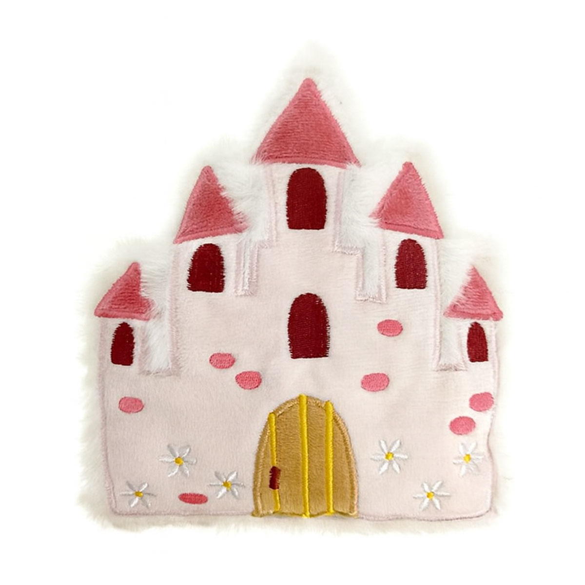 Bouillotte noyaux de cerise  Chteau rose  18 x 17 cm