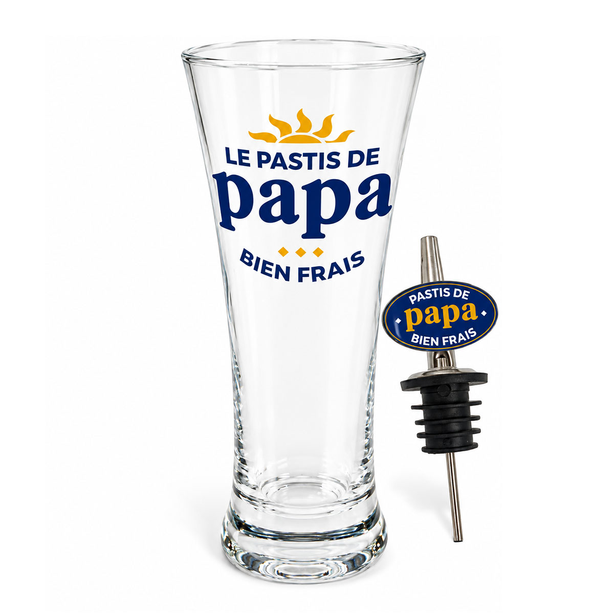 Coffret Le pastis de papa avec verre et bec verseur