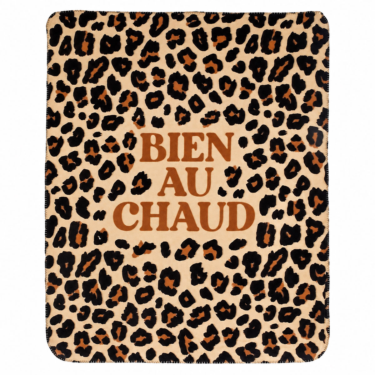 Plaid l�opard Bien au chaud 150 � 125 cm