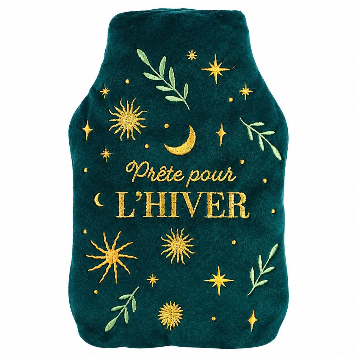 Bouillotte noyaux de cerises verte Pr�te pour l�hiver