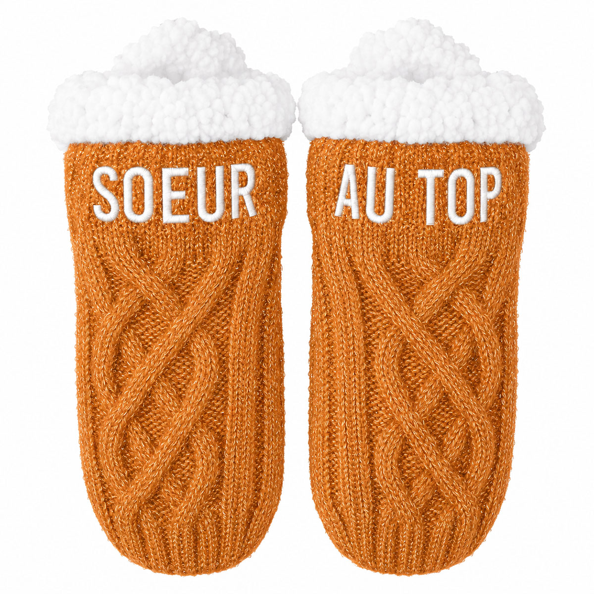 Chaussettes courtes d'int�rieur � paillettes S�ur au top