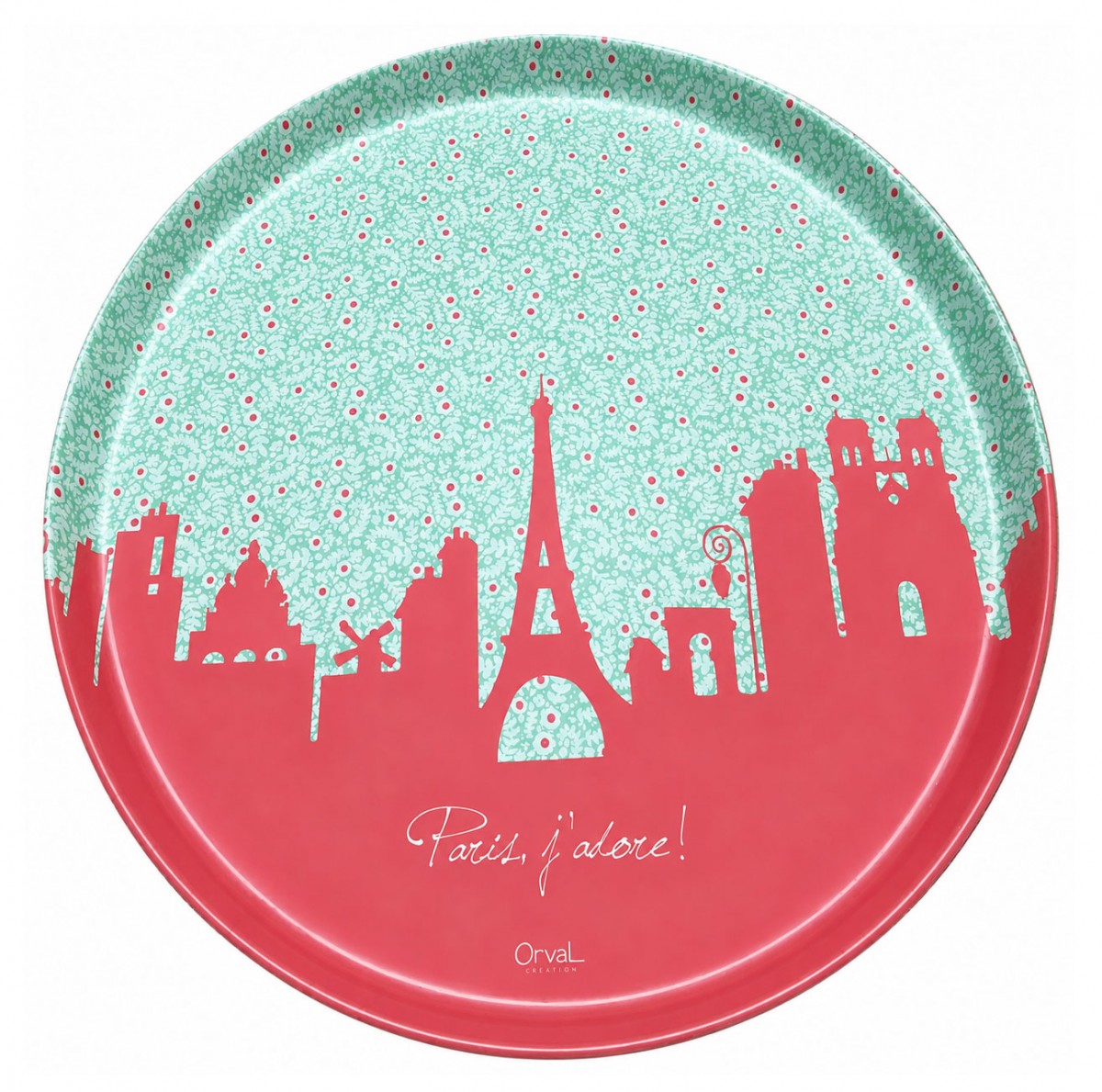 Plateau bistrot Paris j'adore 43 cm