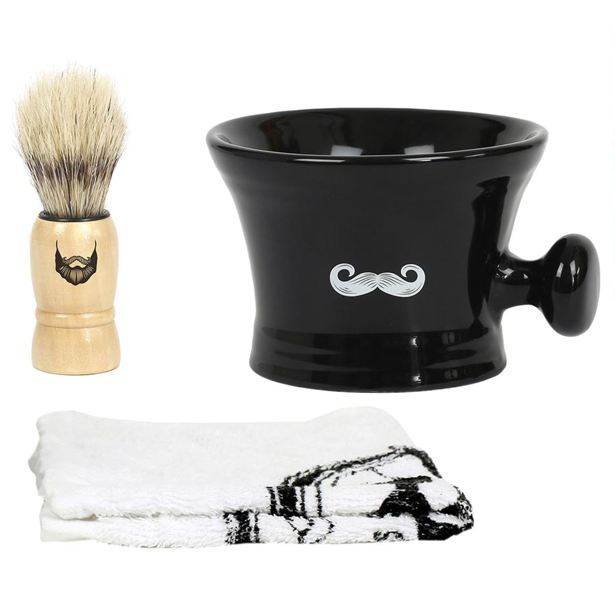 Coffret cadeau entretien barbe avec bol barbier