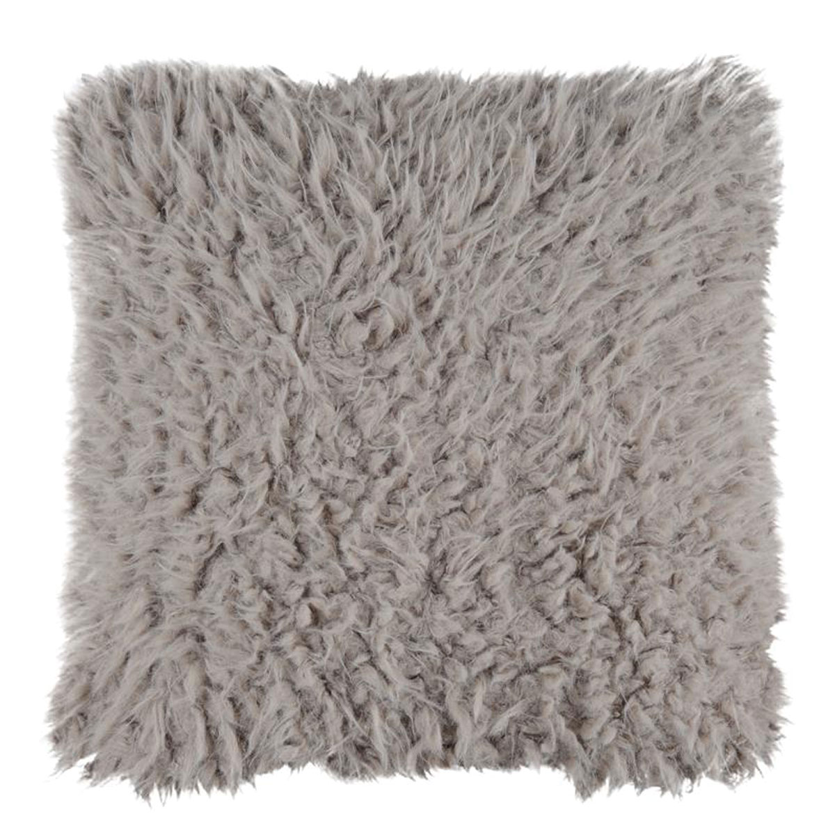 Housse de coussin mouton taupe 40 x 40 cm