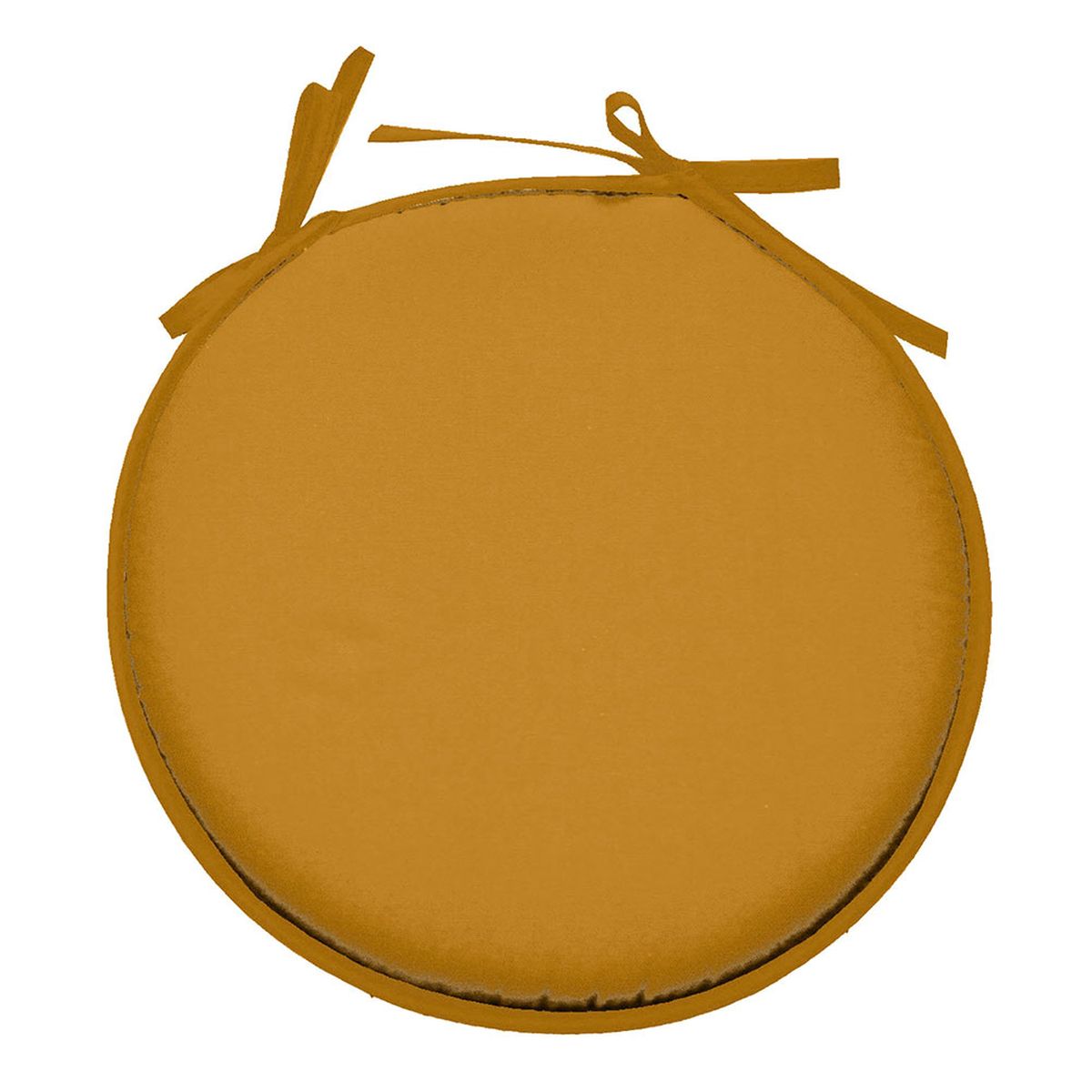 Coussin de chaise Ronde Nelson 40 cm - Curry