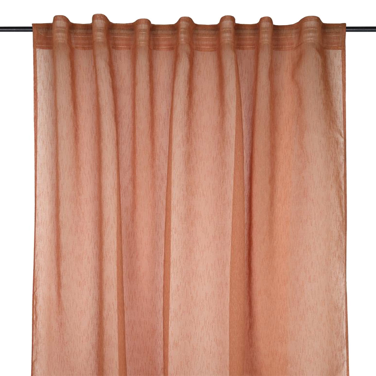 Voilage Derby cognac  140 x 260 cm  Passe-tringle