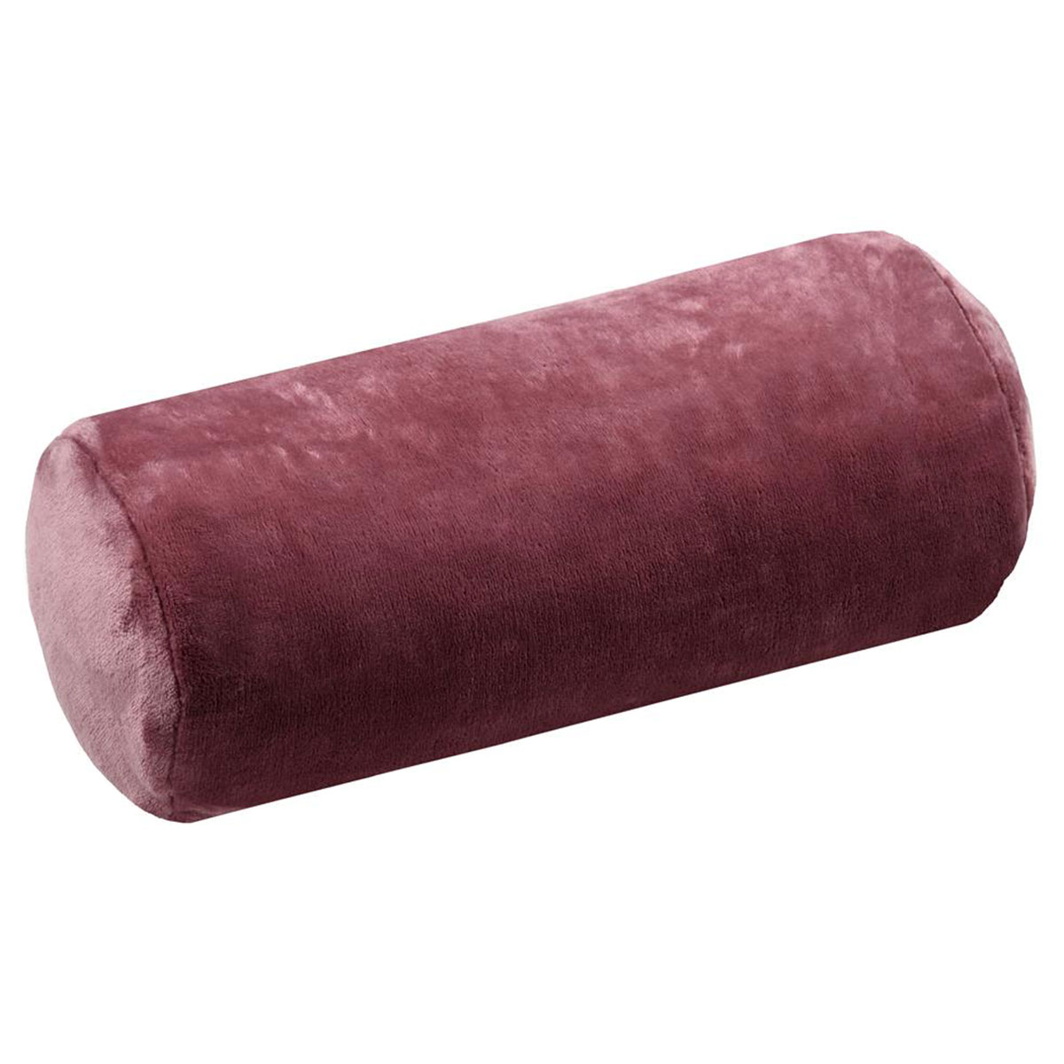 Coussin polochon dhoussable en maille Doudou - Rose marsala