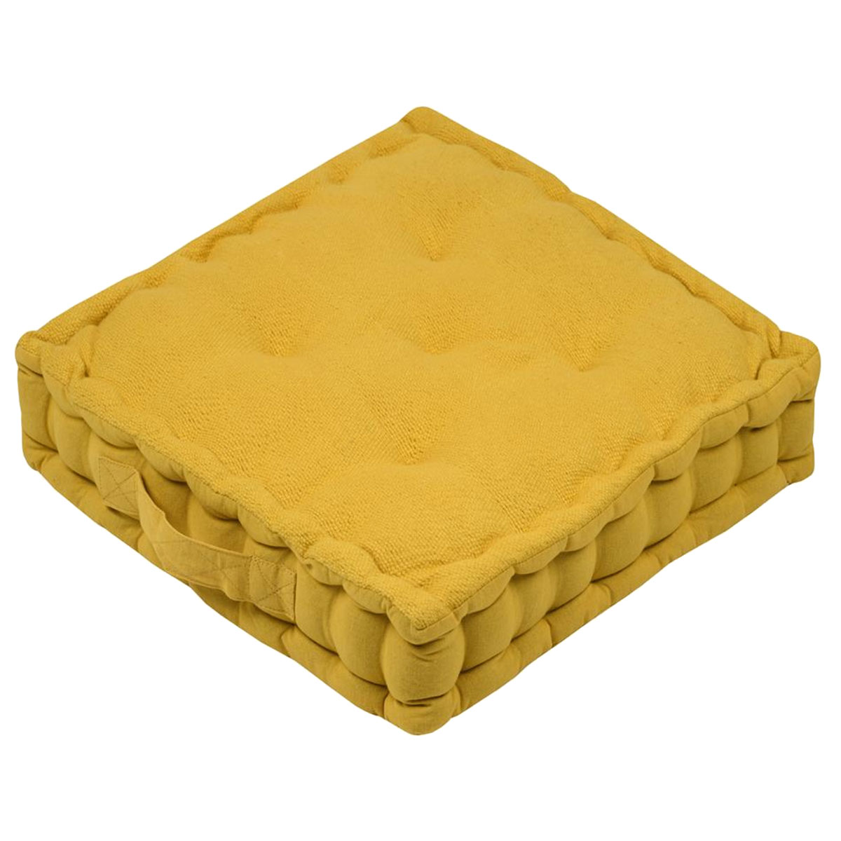 Coussin de Sol en Coton Marlow  Curry