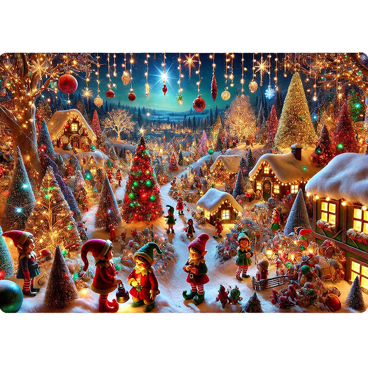 Tapis de souris lutins de Nol par CBKreation