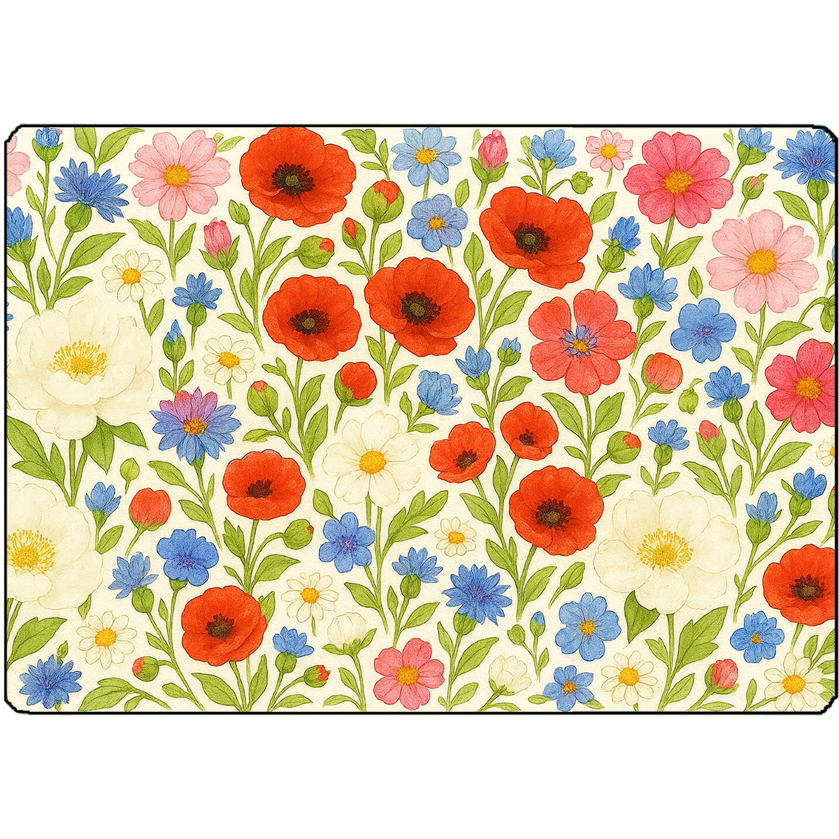 Planche  dcouper dcorative  Fleurs des champs