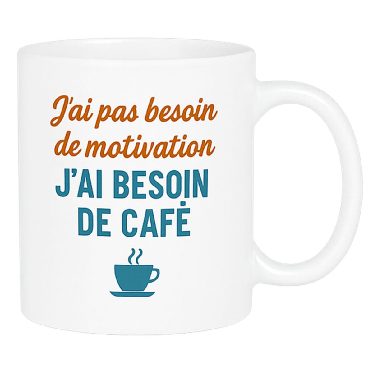 Mug en cramique jai besoin de caf  350 ml