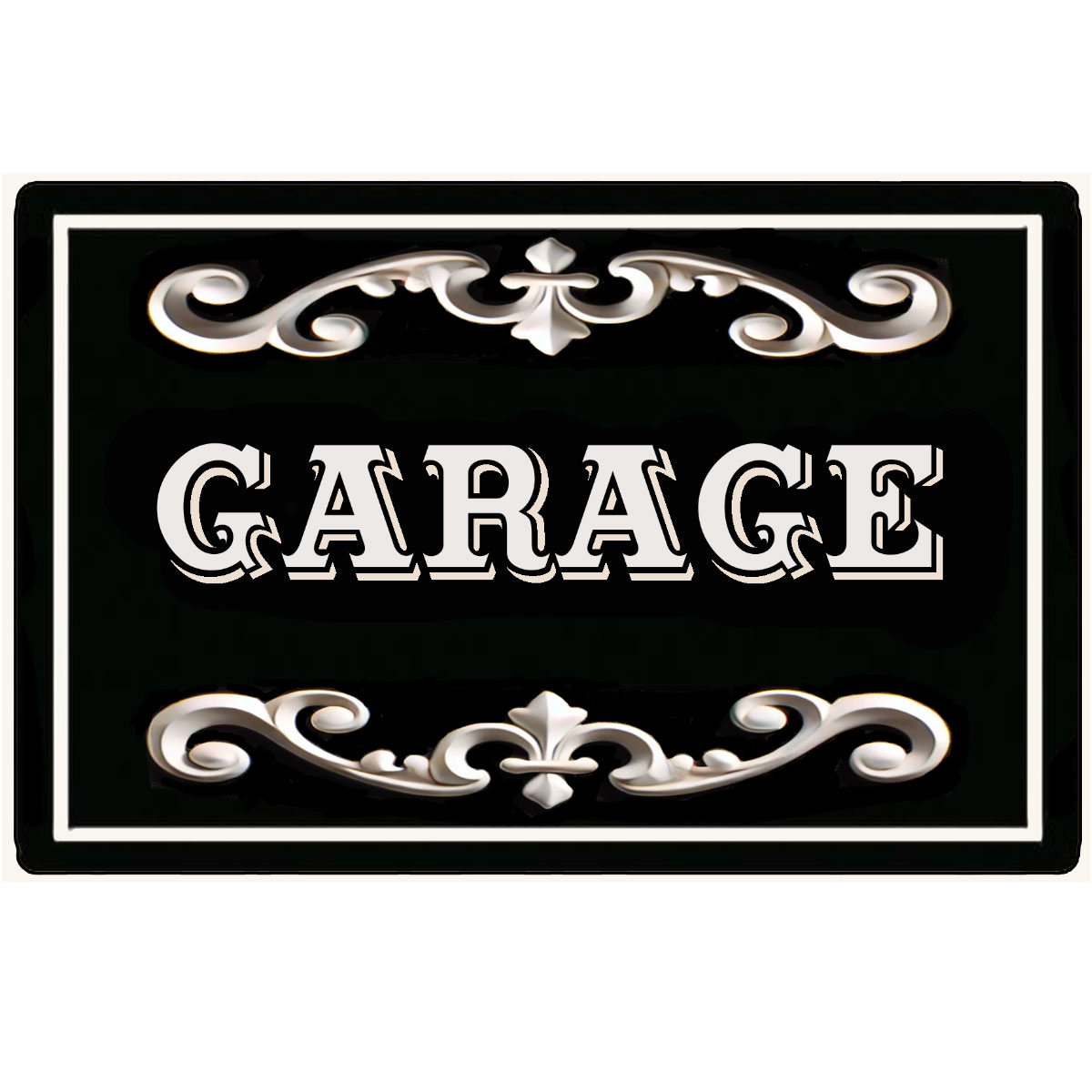 Plaque de Porte en Mtal  Garage