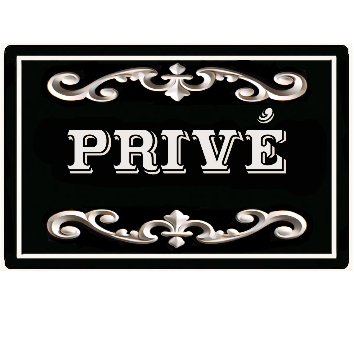 Plaque de Porte en Mtal  Priv