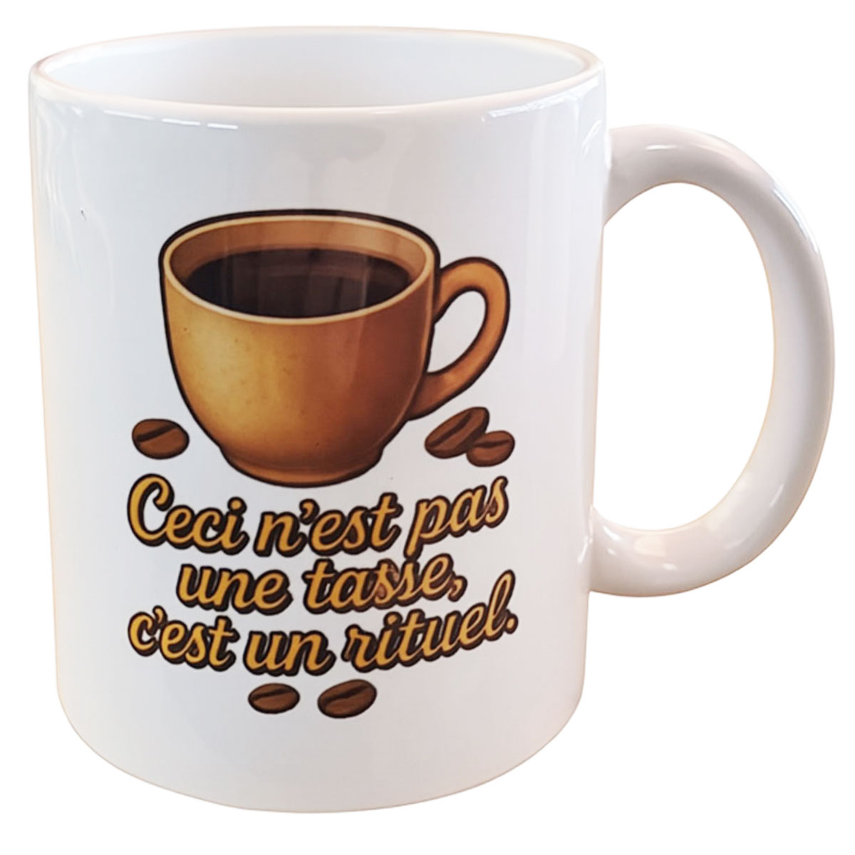 Mug en cramique Ceci nest pas une tasse, cest un rituel