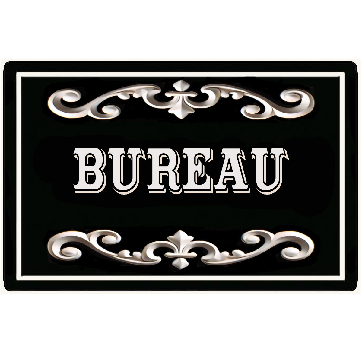 Plaque de Porte en Mtal  Bureau