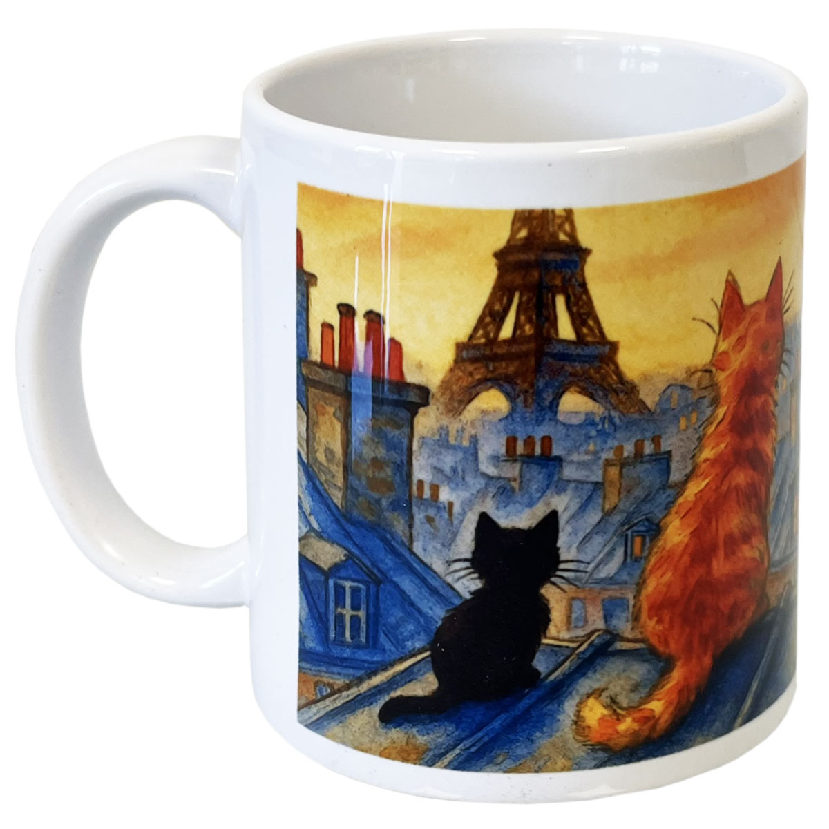 Mug en cramique Chats sur les toits de Paris  350 ml