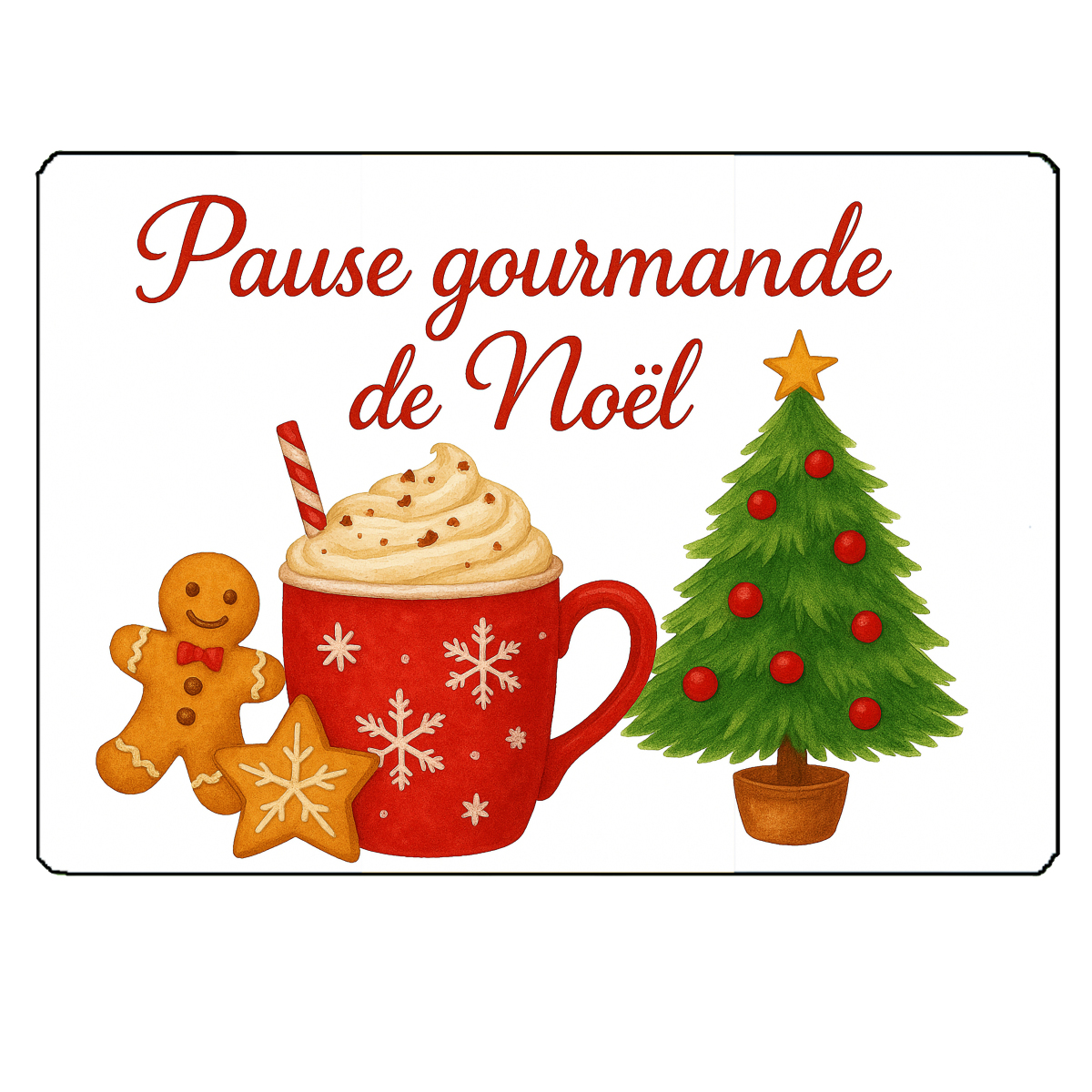 Planche  dcouper en verre  Pause gourmande de Nol