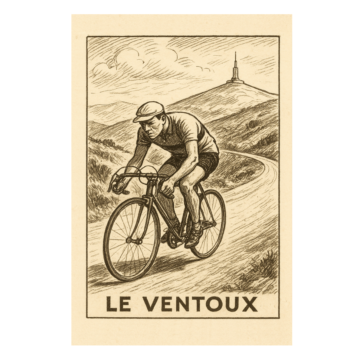 Plaque Mtal Cyclisme  Mont Ventoux  CBKration