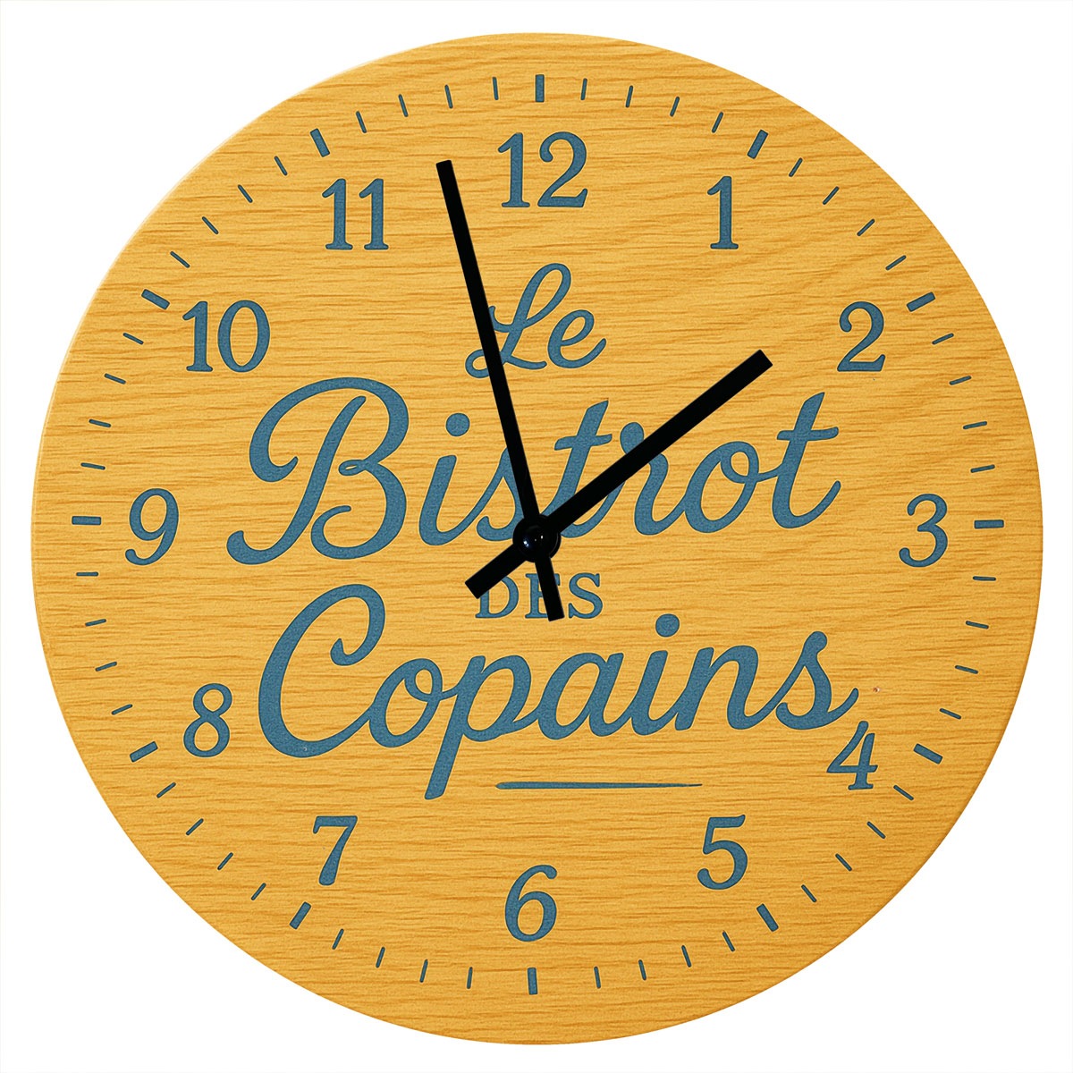 Horloge en verre Le Bistrot des Copains   29 cm