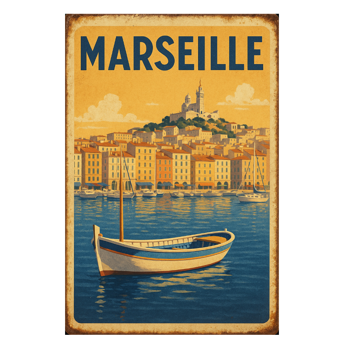 Plaque m�tal Marseille