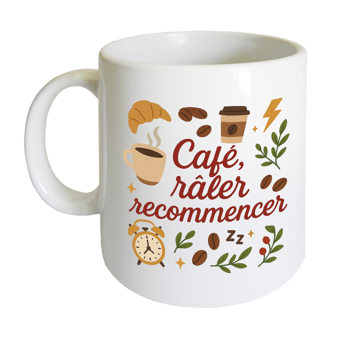 Mug caf rler recommencer 350 ml