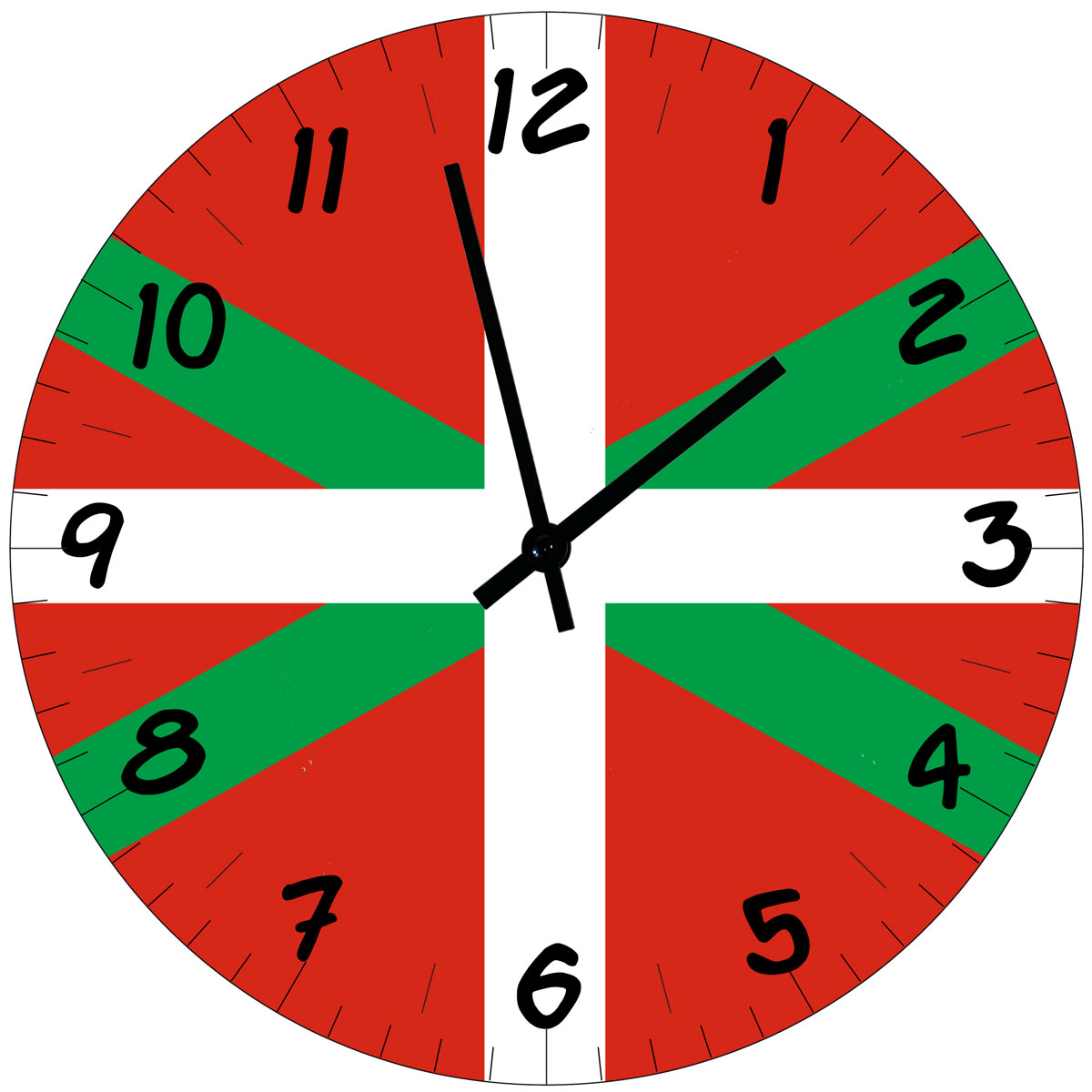 Horloge Murale Drapeau Basque  CBKration
