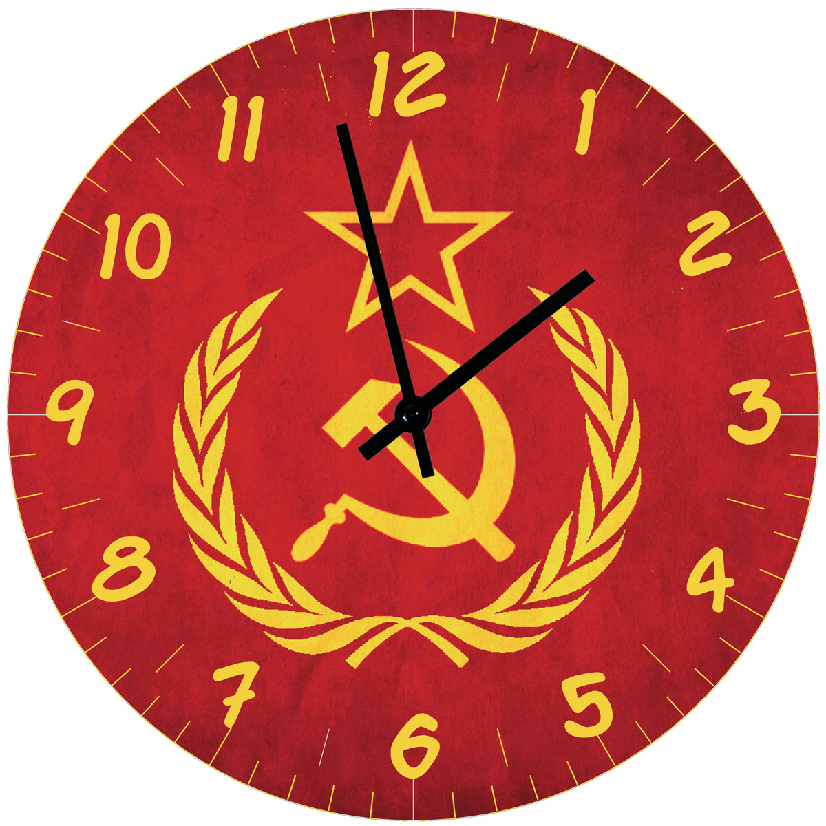 Horloge en verre URSS   29 cm