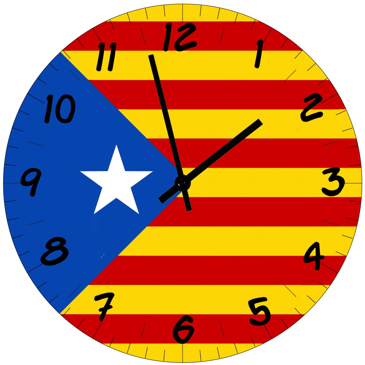 Horloge Murale Drapeau Catalan  CBKration