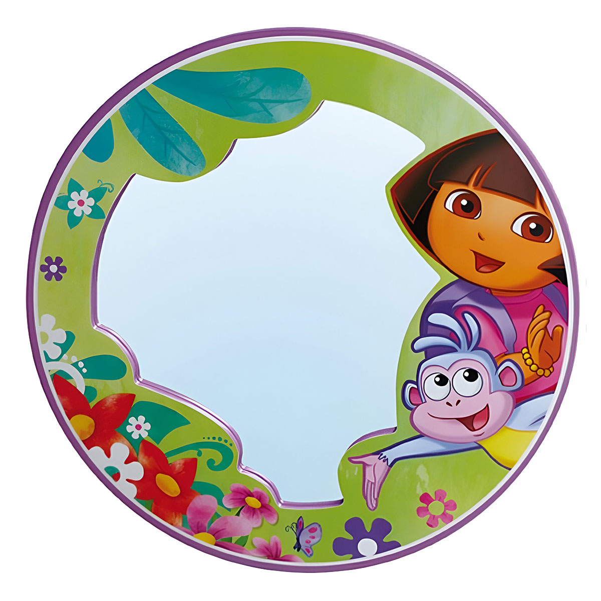 Miroir Dora l'exploratrice en bois 40 cm