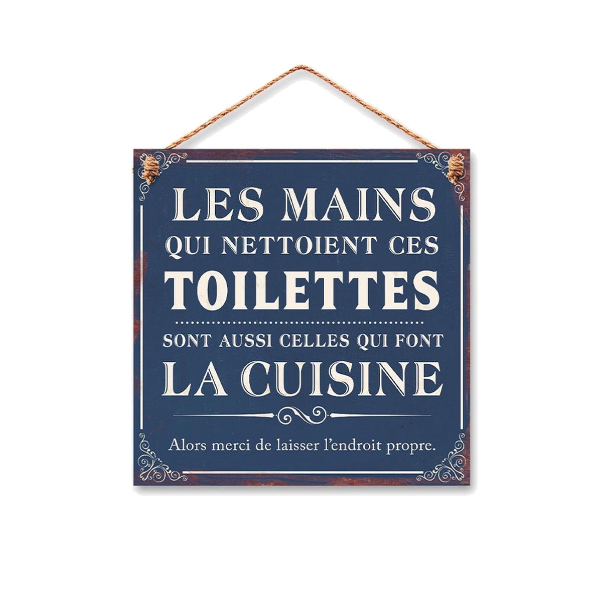 Plaque Dcorative Toilettes 20 cm