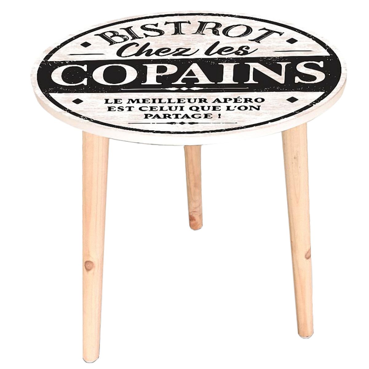 Table d'appoint Bistrot Chez Les Copains - Diamtre 40 cm