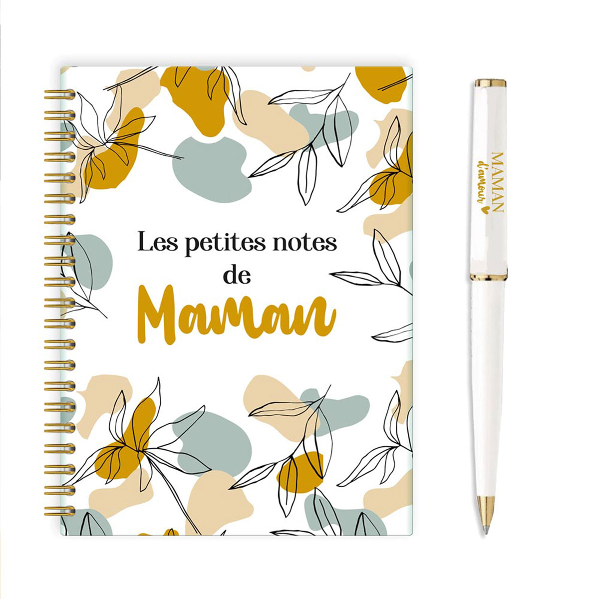 Coffret cadeau fte de mres carnet de notes et stylo