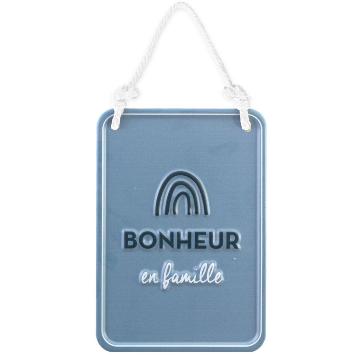 Plaque dcorative relief en Mtal - Bonheur en famille