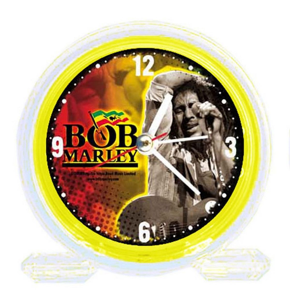 Rveil Pvc Bob Marley jaune