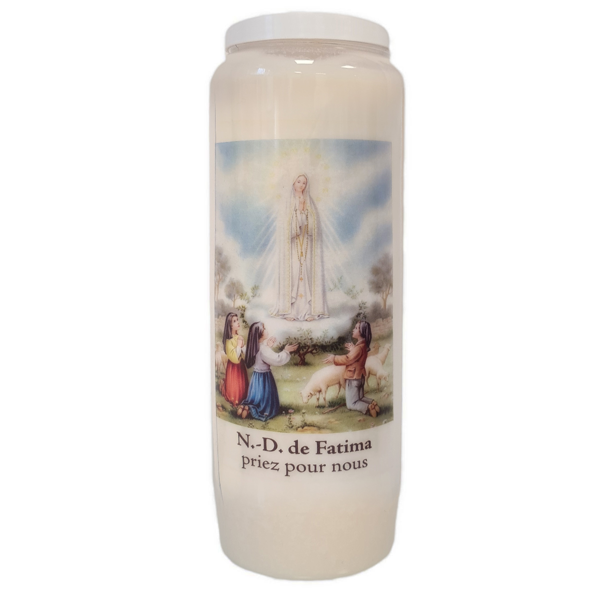 Bougie de Neuvaine Notre Dame de Fatima - Lumire