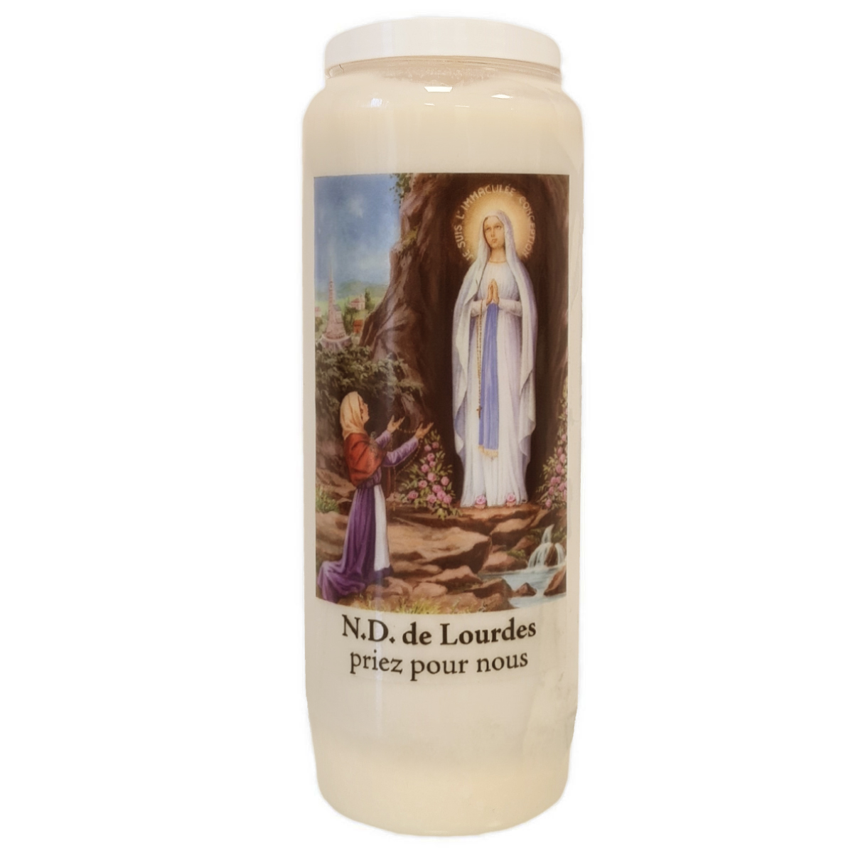 Bougie de Neuvaine  Notre Dame de Lourdes