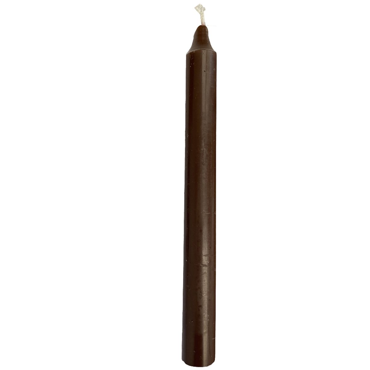 Bougie teinte dans la masse 21 cm - Marron