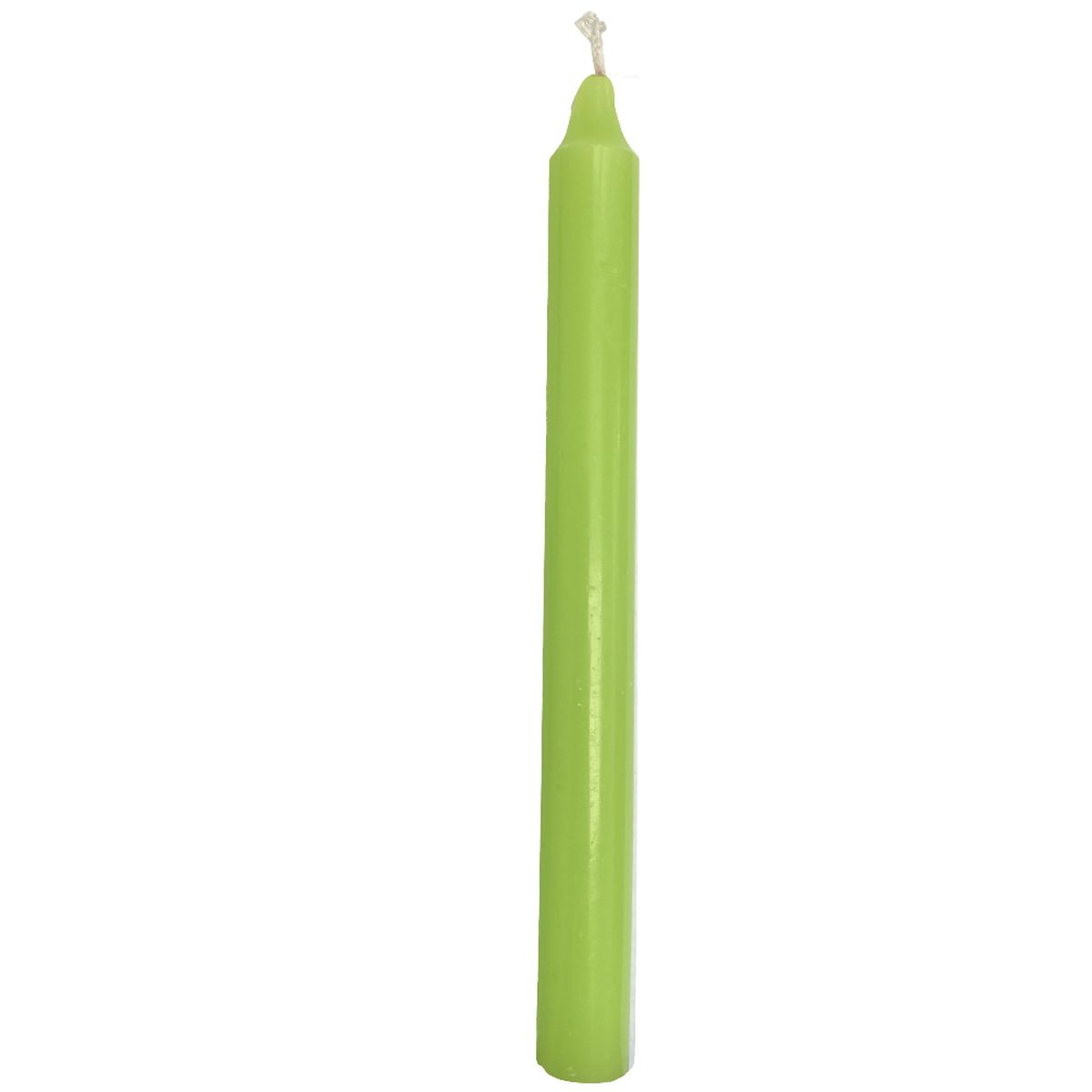 Bougie teinte dans la masse 21 cm - Vert Pomme