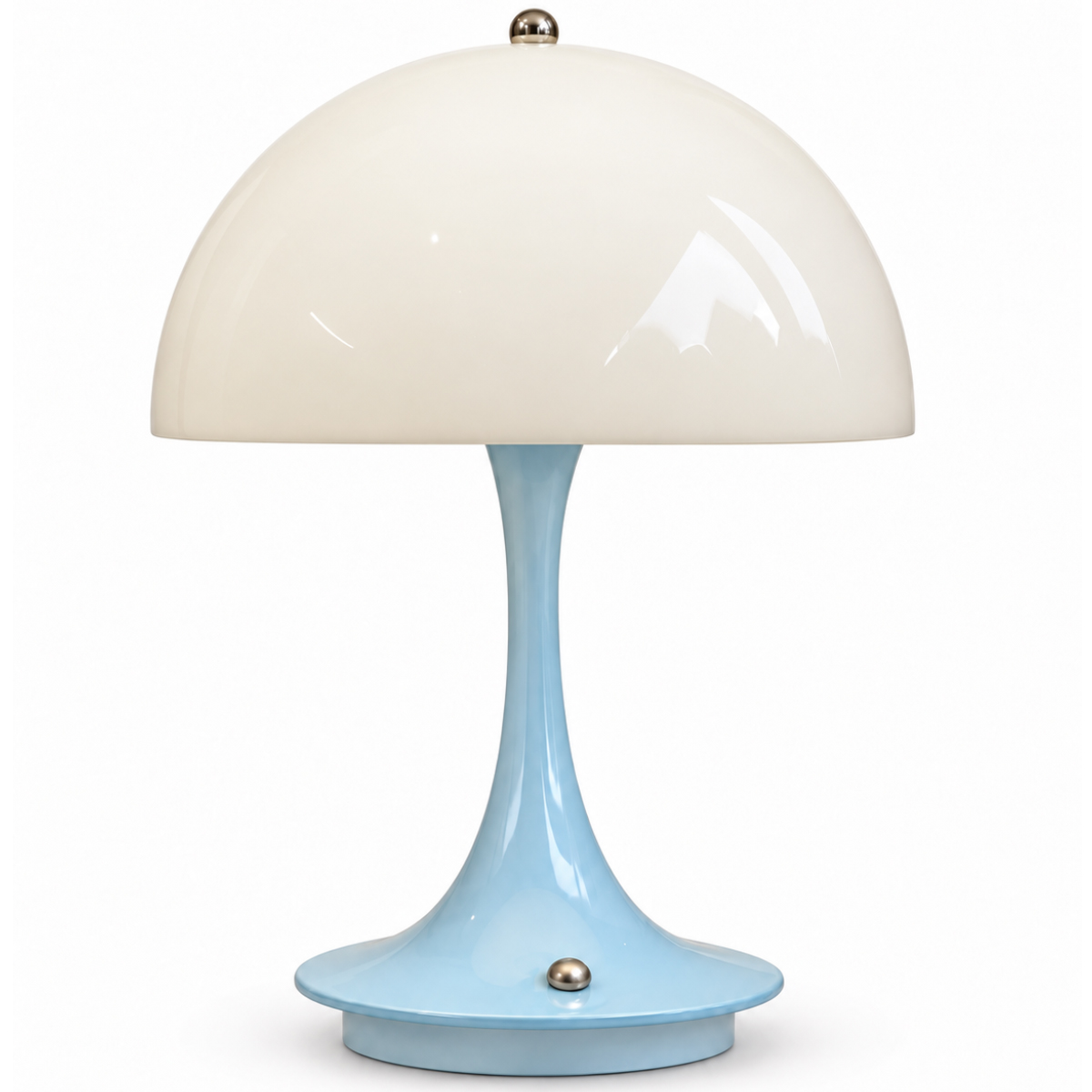 Lampe champignon tactile rechargeable bleu pastel Lightmeup