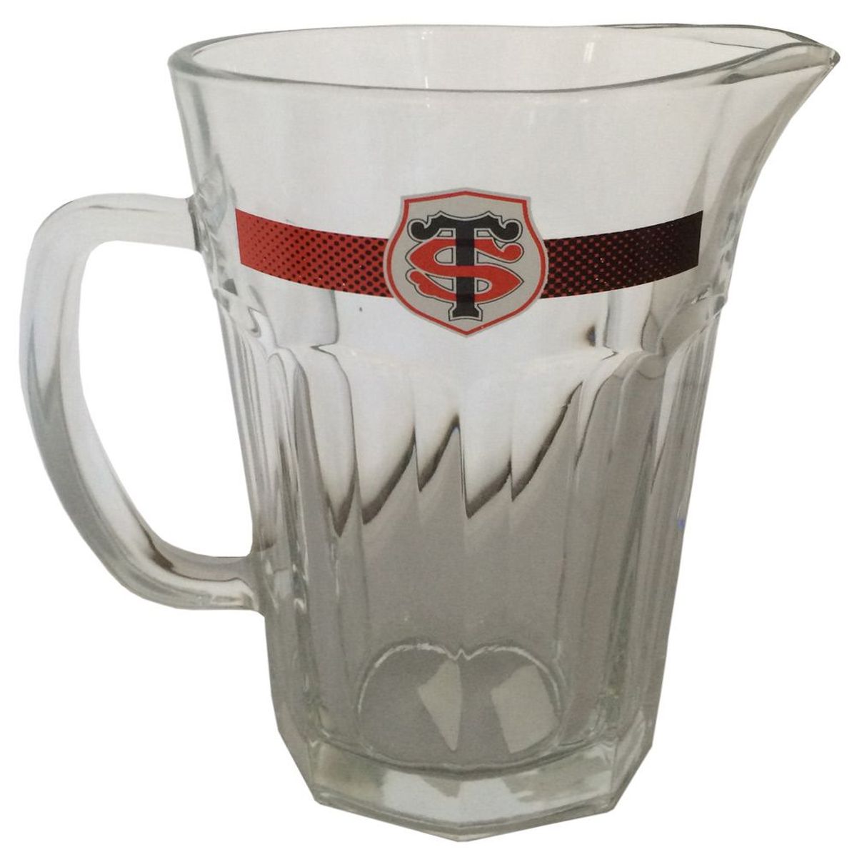 Carafe stade toulousain en verre  - 1 litre