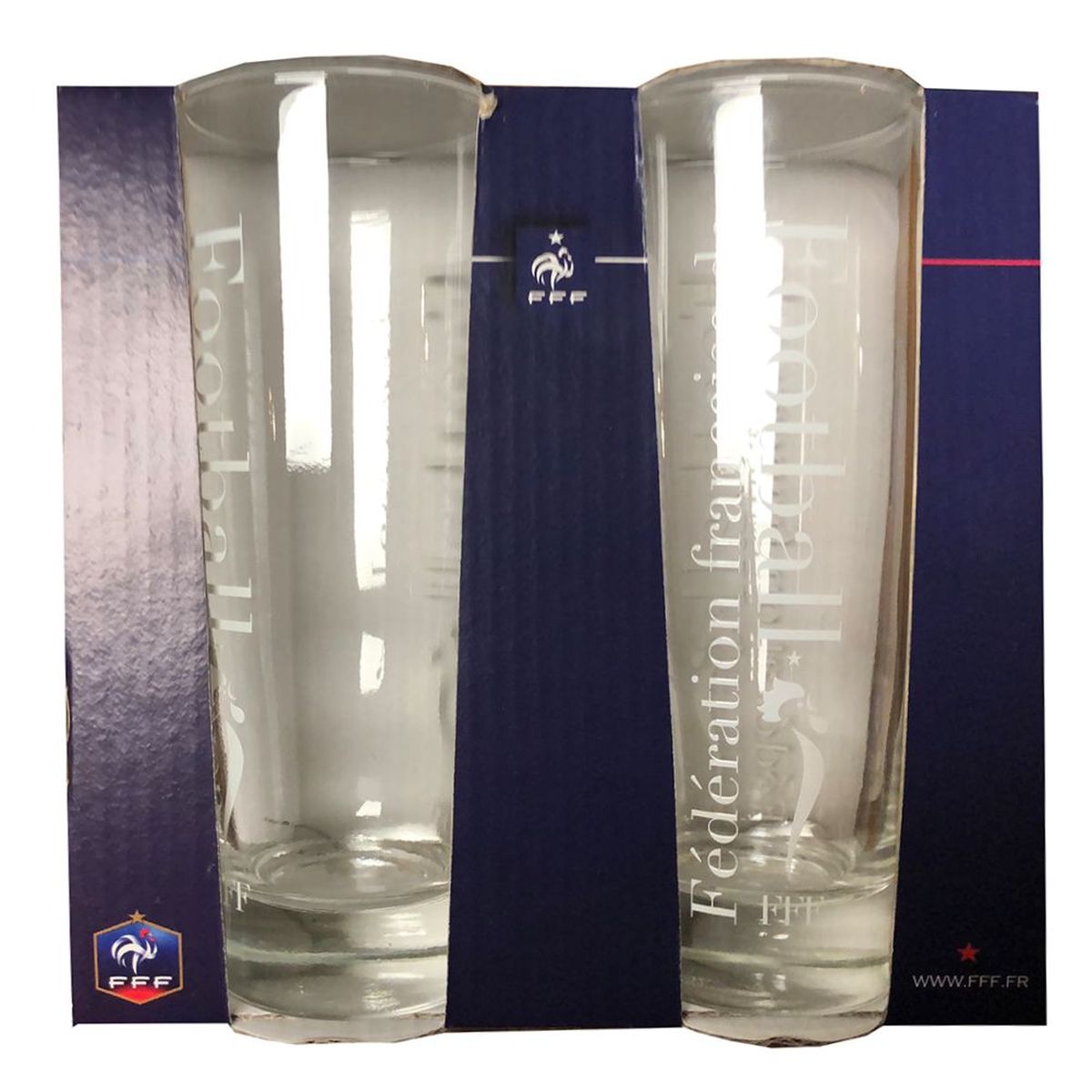 Verres FFF en set de 2 - Fdration Franaise de Football