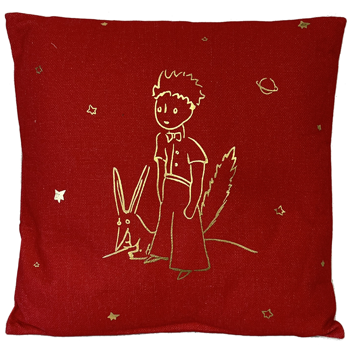 Coussin Le Petit Prince de St Exupry rouge 40 cm