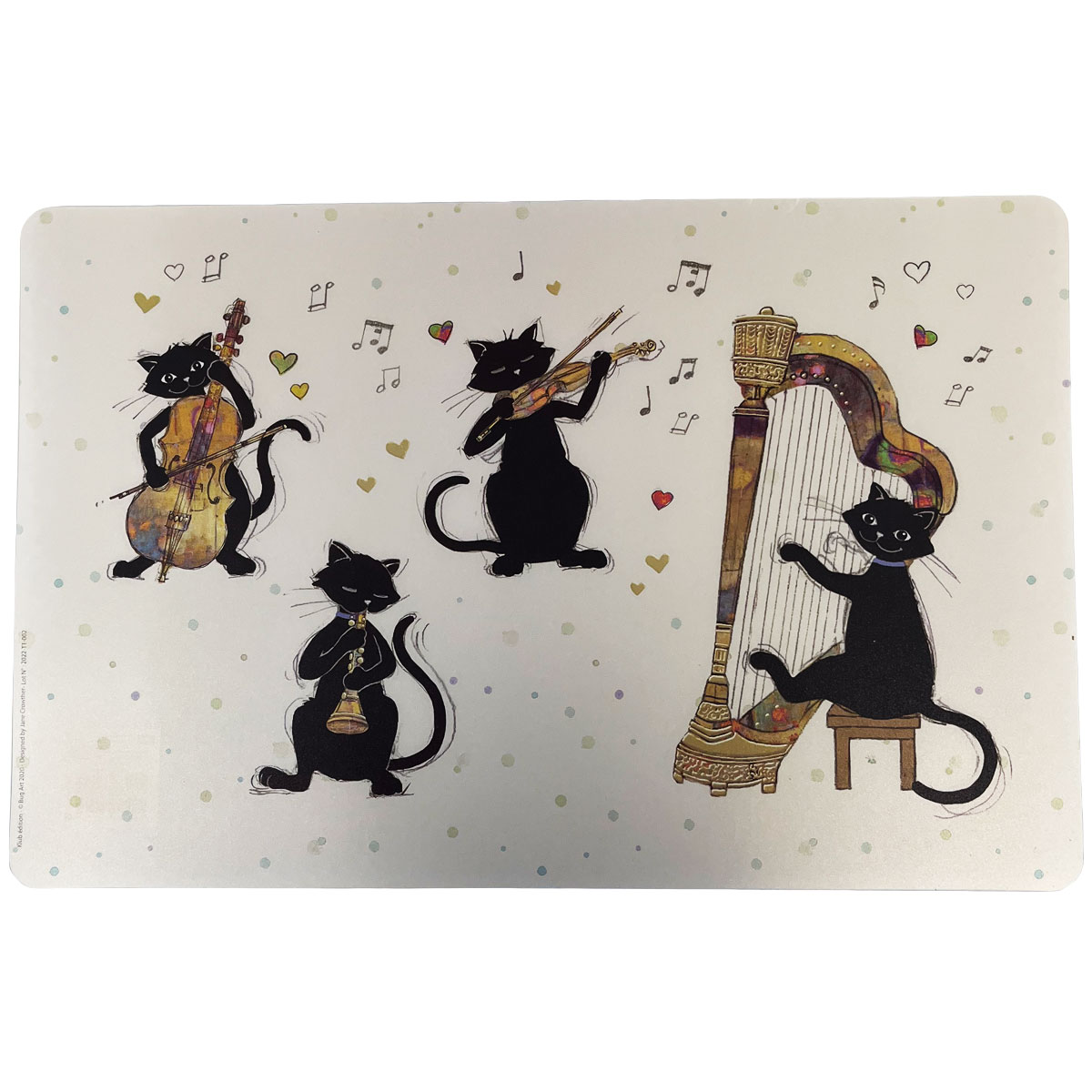 Set de table Chats musiciens par Bug Art