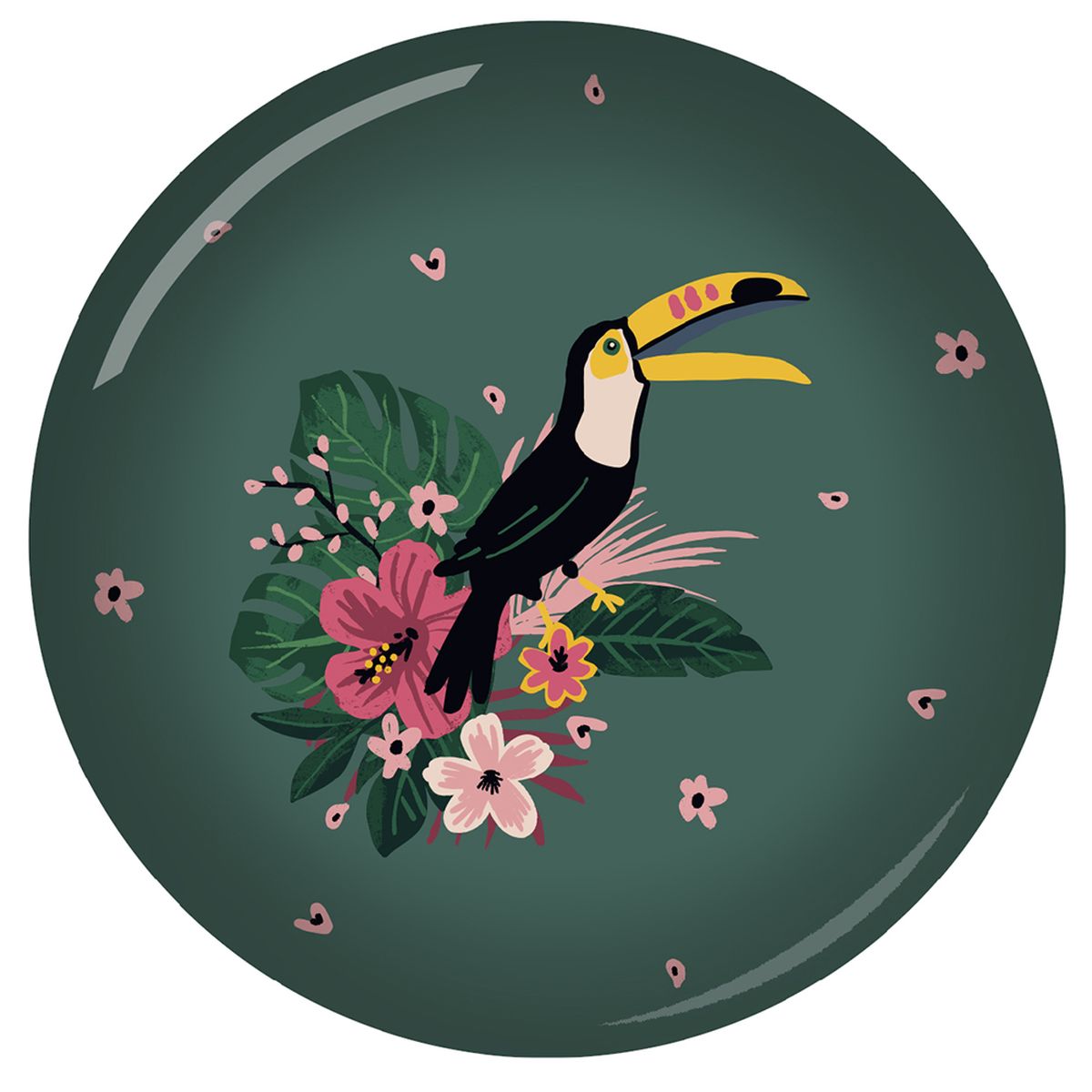 Presse papier Sulfure Toucan par KIUB Collection Jungle