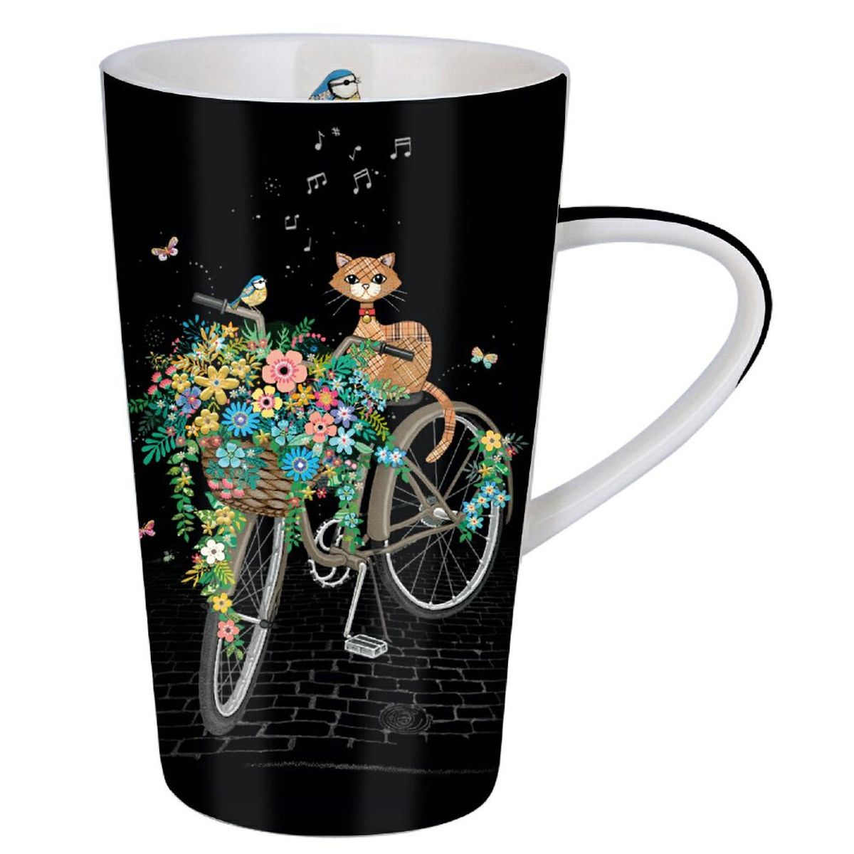 Paris Tasse mug vaisselle déco cadeau céramique Mug Chat sur Vélo
