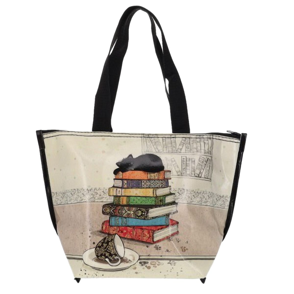 Sac Repas Isotherme Chat sur pile de livres Kiub Bug Art