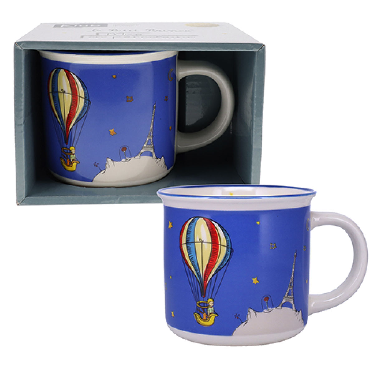 Mug timbale Le Petit Prince de St Exupéry en porcelaine