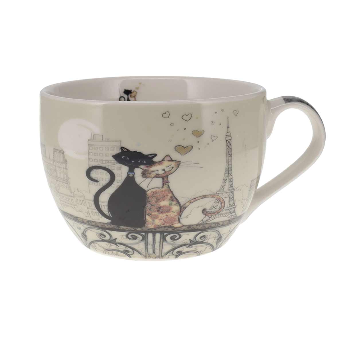 Bol en porcelaine chats amoureux  Paris 500 ml