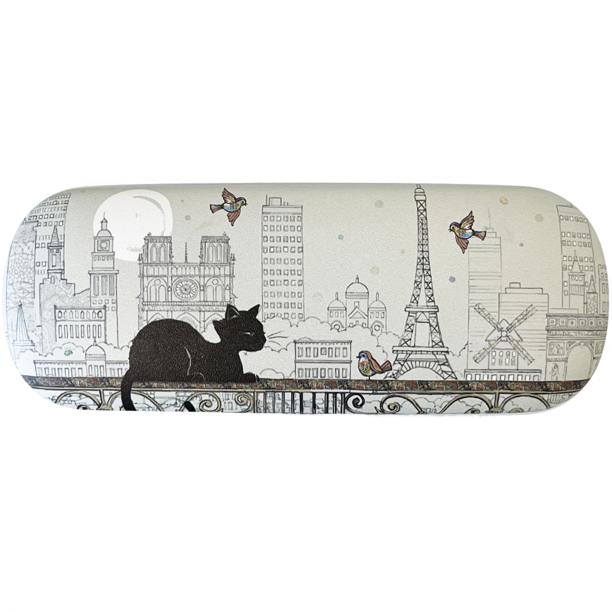 Etui  lunettes Kiub Collection Bug Art - Chat noir  Paris