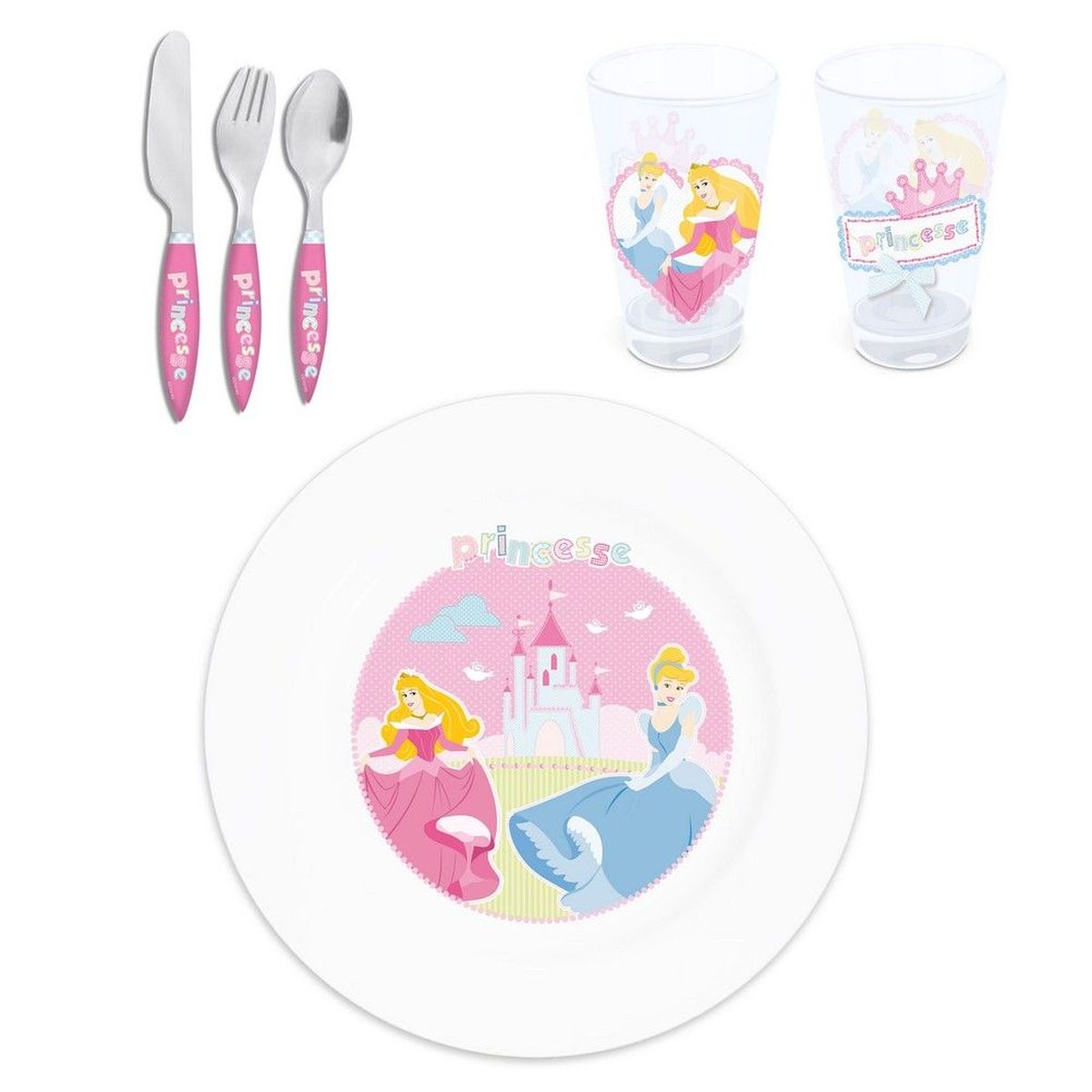 Set Repas 3 Pices Disney Princesses